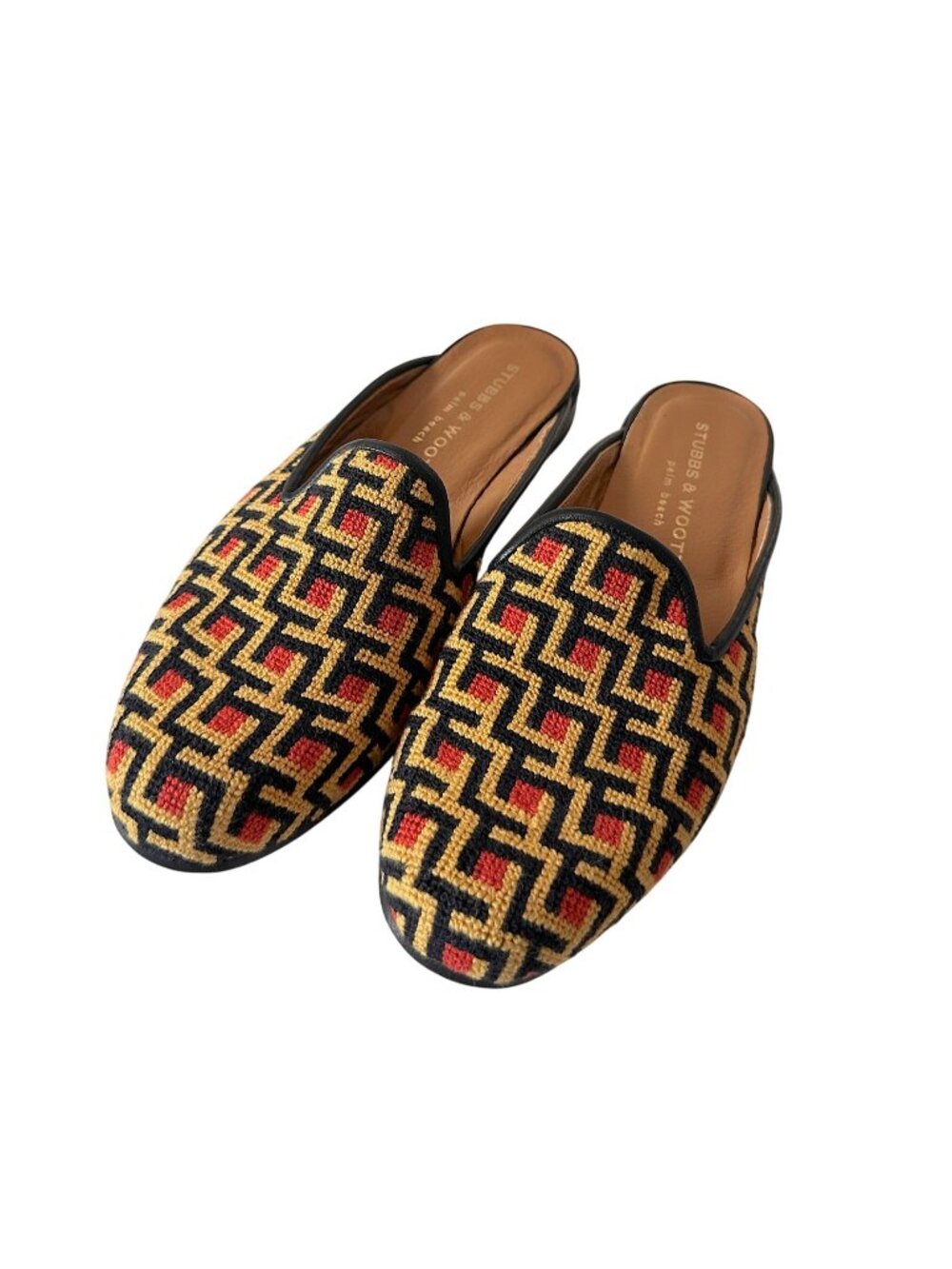STUBBS & WOOTTEN  Needlepoint Slide, Size 7